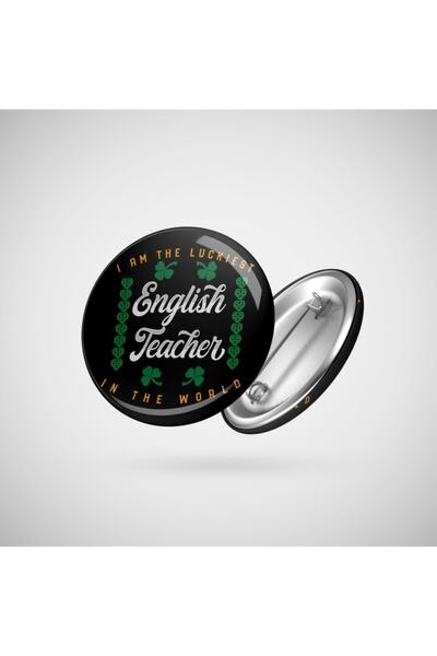 Fizello I Am The Luckiest English Teacher ( Öğretmenler Günü)ın The World Rozet