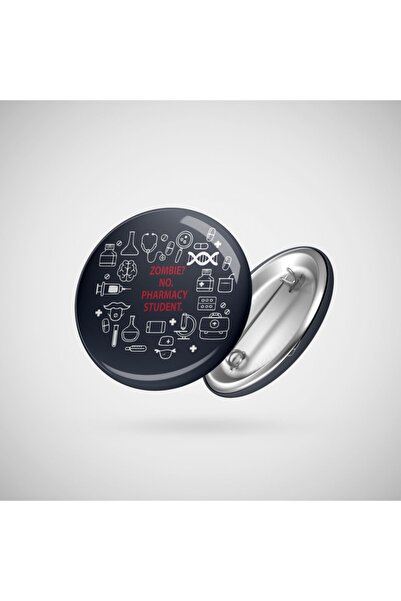 Fizello Zombie Pharmacy Student - Pharmacy Student Gift, Pharmacist, Pharmacist To Be, Pharmacy School Rozet