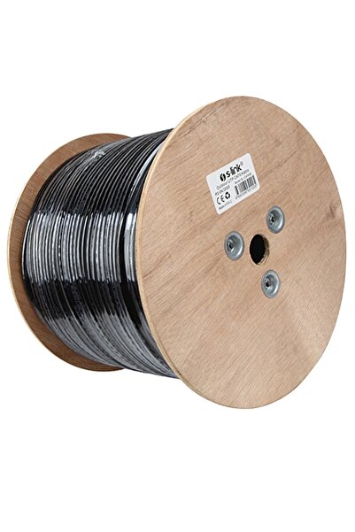S-LINK 305-metre Sl-cat609 23awg 0.56mm Cca Double Jack Gri Siyah Cat6 Kablo