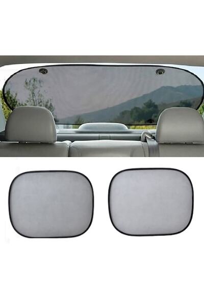 Ankanorm Araba Arka Cam Ve Yan Camlar (3 PARÇA) Için Vantuzlu Oto Güneşlik Pe...