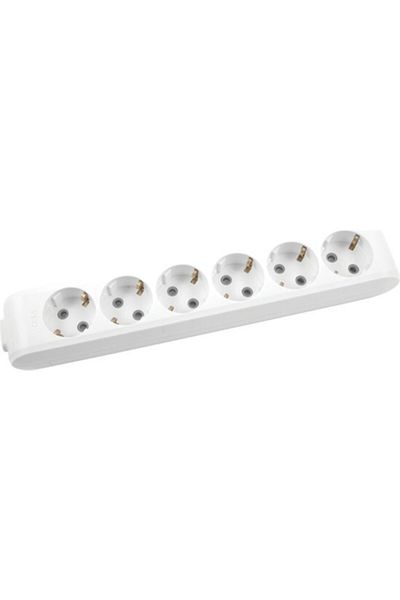 VİKO Viko 90113600   Multi-Let 6-Piece Socket Child Proof Grounded Terminal Block (Without Cable) Group Socket