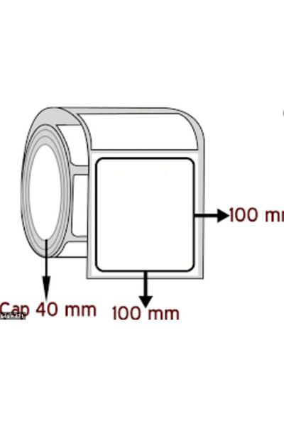 Zebra 500 Pieces of Coated Barcode Label - 100*100, Non-Thermal and Non-Ribbon