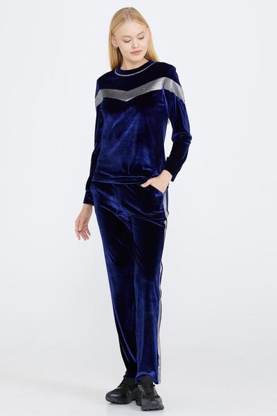 Sementa Women's Velvet Suit with Stripe Detail - Saks