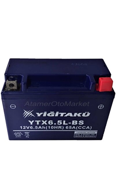 YİĞİT AKÜ 12 V 6.5 Ah-amper Ytx6.5l Motosiklet Aküsü