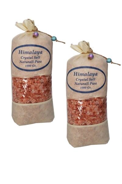Himalaya Tuzu Granül Iri Tane Pembe 2 kg Bez Torba
