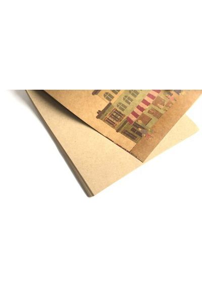 Lizy Copertă Carton Bloc de note Kraft 14x20 cm 50 Yp. - 2 bucăți