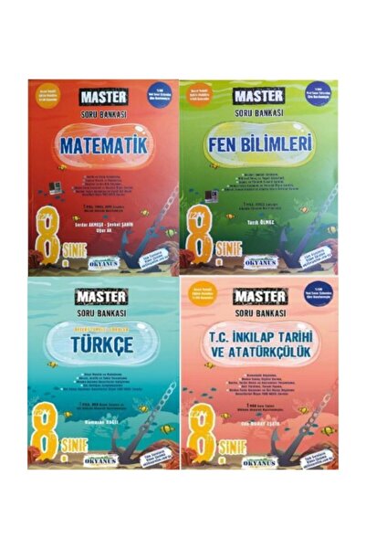 Okyanus Yayınları 8.sınıf Lgs Master 4 Ana Branş Set- 2021 Lgs Kitapları