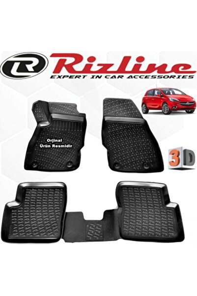 Rizline Opel Corsa E 3d Paspas Havuzlu Hb 2015 - 2020 Arası Siyah 4 Parça Set