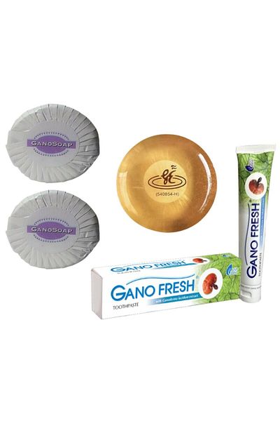 GanoExcel 2 Goat Milk Soap Transparent Soap and Toothpaste Set