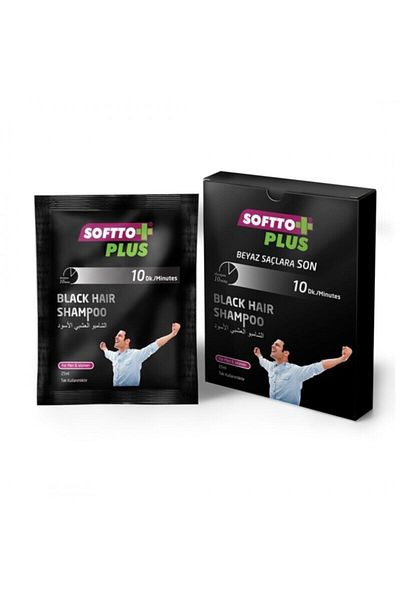 Softto Plus Black Men's and Women's Shampoo