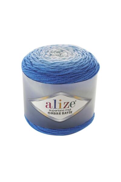 Alize Süperlana Midi Ombre Batik El Örgü Ipi 7271