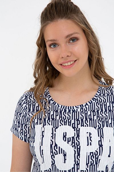U.S. Polo Assn. Tricou de damă bleumarin