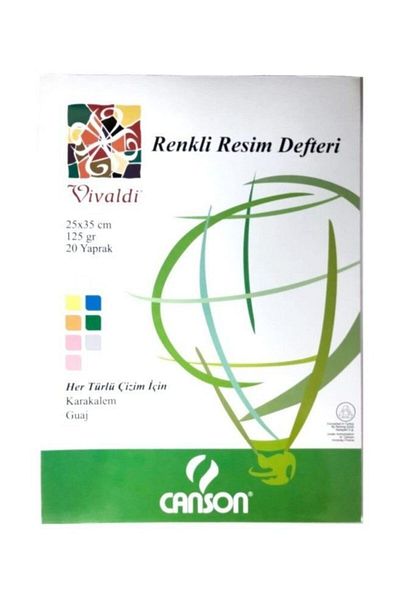 Canson Vivaldi Colorful Painting Notebook 25x35 Cm20 Yp