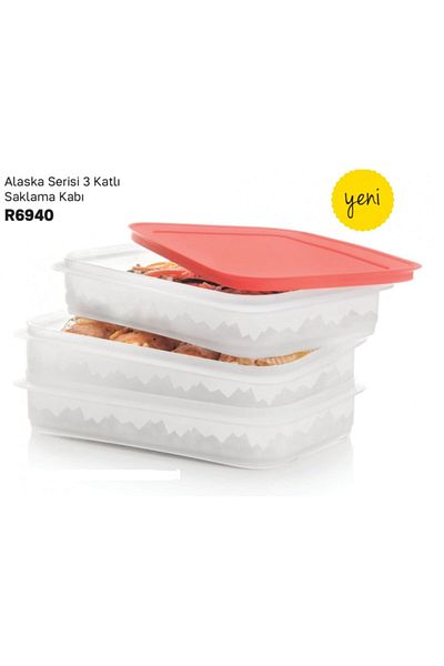 Tupperware Alaska Series 3-Tier Storage Container