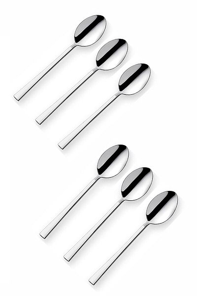 Pazarika Tea Spoon - Steel Set of Six Design
