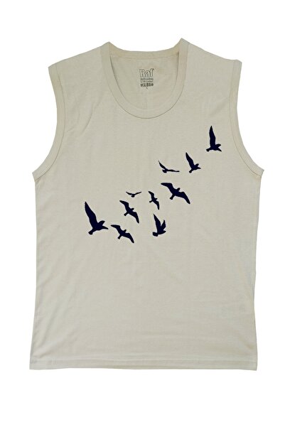 Raf Coll Tricou fără mâneci cu imprimeu digital pentru bărbați de culoare B. ...