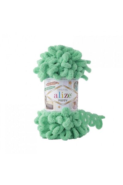 Alize Puffy Hand Knitting Yarn 741 Μπλε Πακέτο 5 τεμαχίων