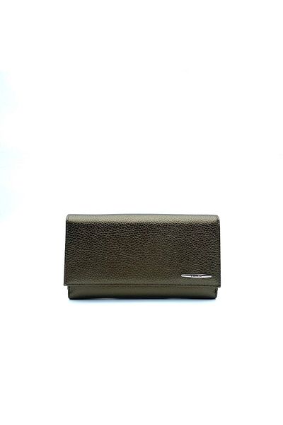 Eminsa Large Size Green Leather Women's Wallet