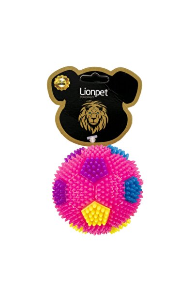 Lion Pet Köpek Oyuncağı Işıklı Top 7 Cm Pembe