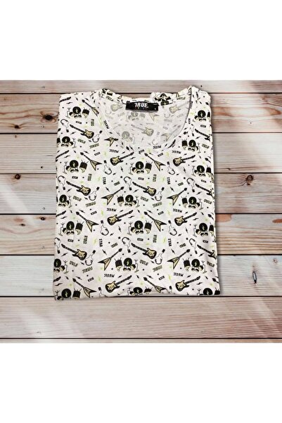 Herşey Nota Μπλουζάκι με νότες κιθάρας Unisex