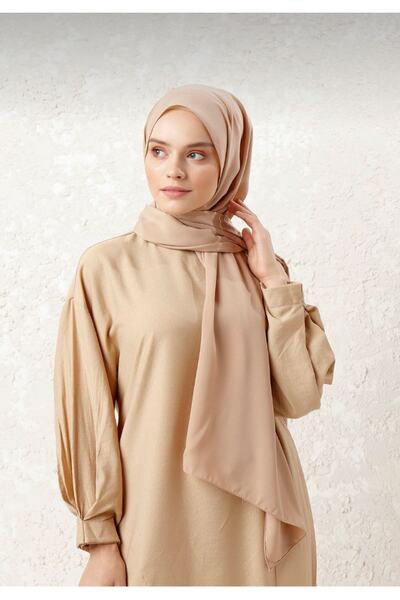 NEWSTORE Γυναικείο μπεζ μεταξωτό σάλι Medina