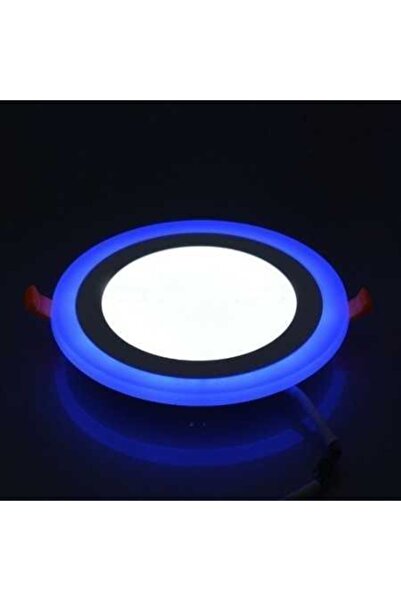 Genel Markalar Çift Renkli 3+2W Led Panel Sıva Altı Spot Armatür (mavi - Yuvarlak)
