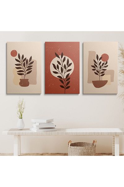 HOMEPACK Σετ ζωγραφικής τοίχου σε καμβά 3 τεμαχίων Canvas Hp074