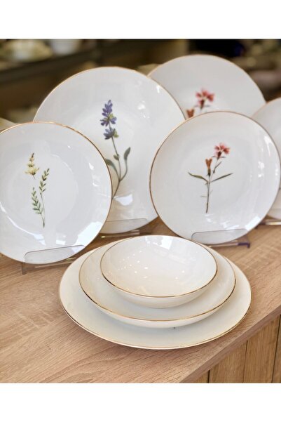 ROY KING Slım Lavander 24 Parça 6 Kişilik Yemek Takımı