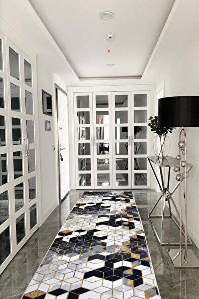 Resmiro Kaymaz Dot Taban Yıkanabilir Yolluk