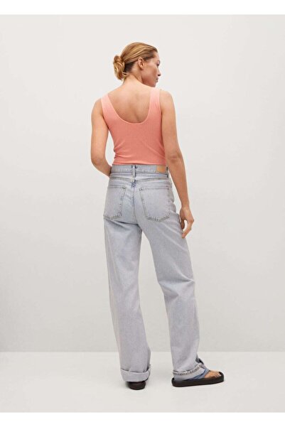 MANGO Woman Kadın Mercan Kırmızısı Askılı Gündelik Üst