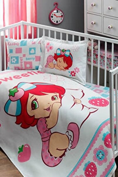 tac lisansli bebek pembe beyaz pike takimi cilek kiz sweet baby fiyati yorumlari trendyol