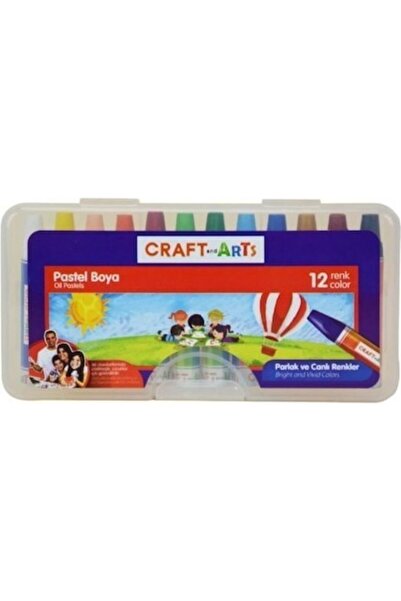 Craft and Arts And Arts Pp Box Pastel Paint - 12 Pieces U1912