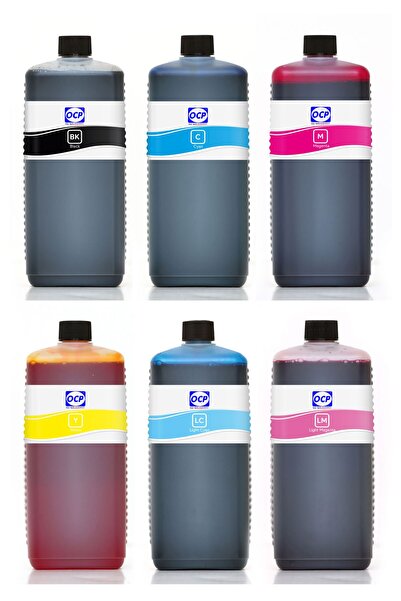 OCP Epson L800 Yazıcı Uyumlu Mürekkep 1000ml Set 6 Renk