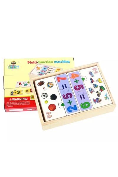 Mashotrend Educational Functional Puzzle Game - Wooden Matching Game - Educat...