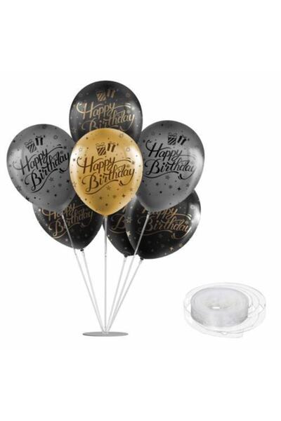 Mashotrend Balon Süsleme Standı 75cm 5m Balon Zinciri Aparatı Şeffaf Balon Zi...