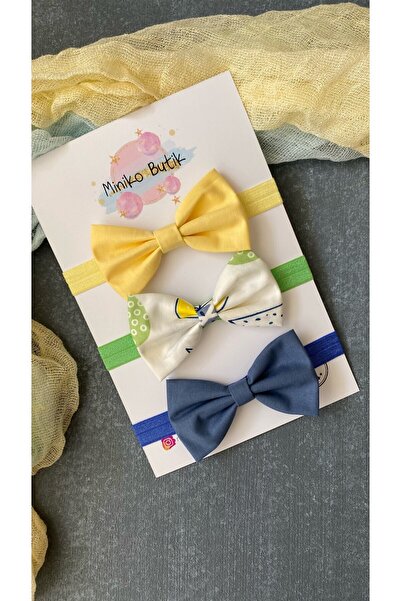 Miniko Butik Çocuk Papyon Seti 3'lü