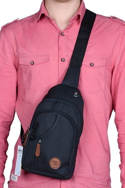 SEVENTEEN Unisex Black Cross Back And Chest Bag Bodybag Bag