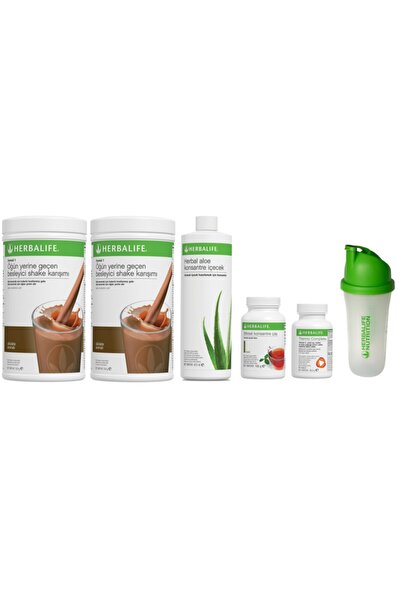 Herbalife Mega Pack( 2 Çikolata Shake+1 Aloe Içecek + 100g Çay Klasik+ Thermo...
