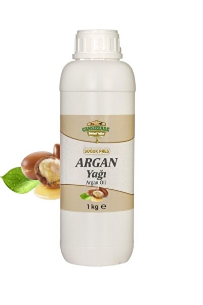 Cansızzade Argan Yağı 1 Kg %100 Doğal Soğuk Sıkım Sürülebilir Argania Spinosa
