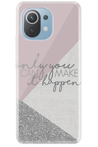Cekuonline Xiaomi Mi 11 Lite Case Patterned Trend Silicone Cover - Happen