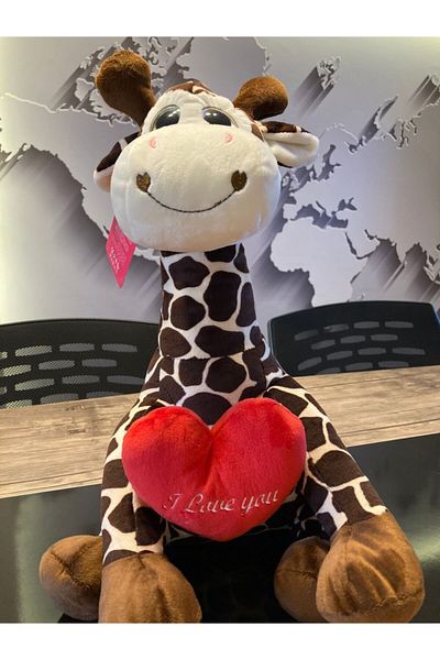 SELAY TOYS لعبة الزرافة البنية القطيفة 40 سم