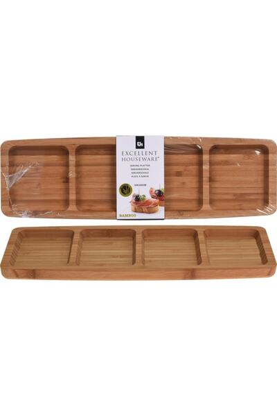 Excellent Houseware 4 Bolmeli Servis Tabağı 33 Cm ( 170427000 )