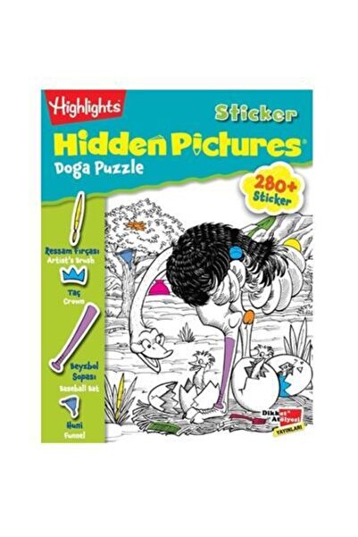 Dikkat Atölyesi Yayınları Sticker Hidden Pictures 2'li Set (4 Yaş Ve Üzeri)