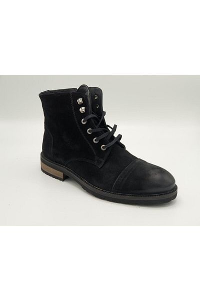 MARCOMEN 9599 Μαύρες Suede Ανδρικές Μπότες