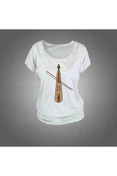 Herşey Nota Kemençe tricou Ecru pentru femei