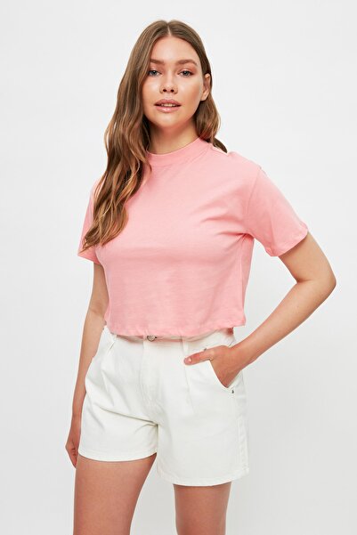 Trendyol Collection Bílé plisované bílé šortky More - City Boy Denim, udržitelný design