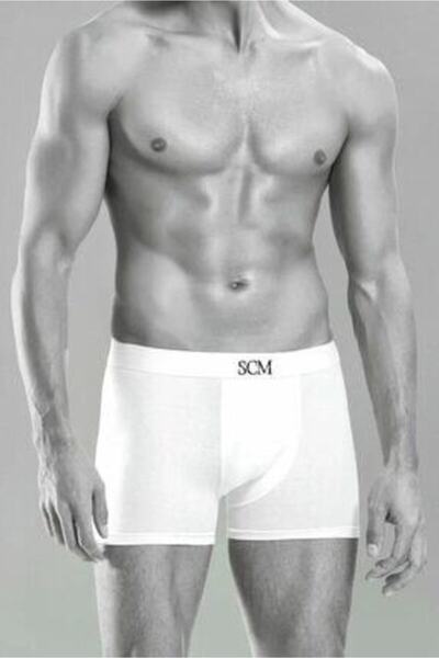 SCM LINGERIE Scm Erkek Modal 10'lu Beyaz Boxer Scm-en