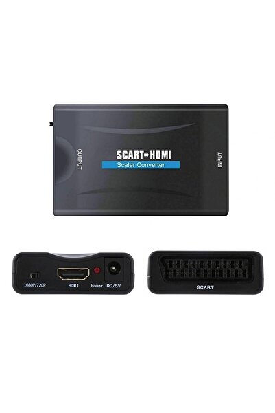Microcase Scart To Hdmı Dönüştürücü Adaptör Siyah - Al2621