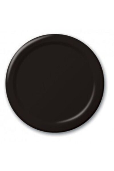 parti sürprizi Black Plate 8 Pieces