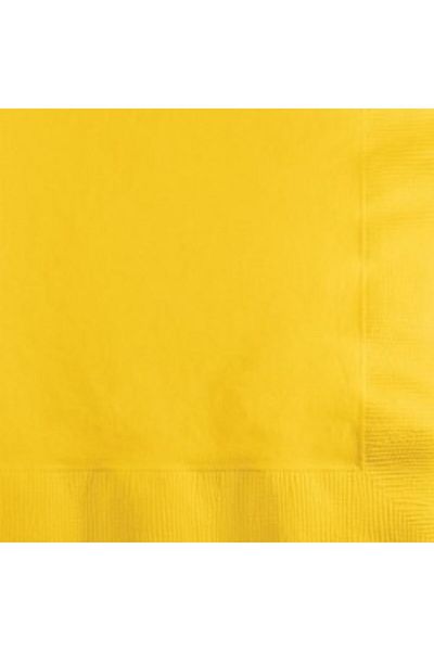 parti sürprizi Yellow Napkin 16 Pieces